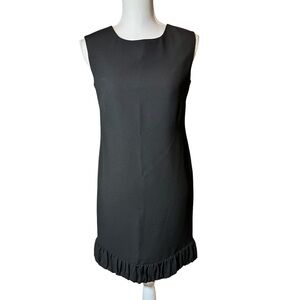 Talbots Black Crepe Sheath Dress 4 Petite Retro Classic‎ Vintage Style Cocktail